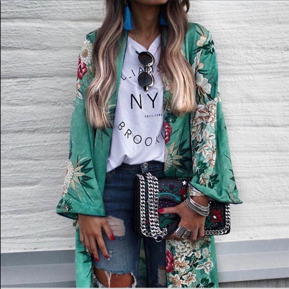Amazing Gypsy Boho Duster Kimono Robe - Picture 2 of 8